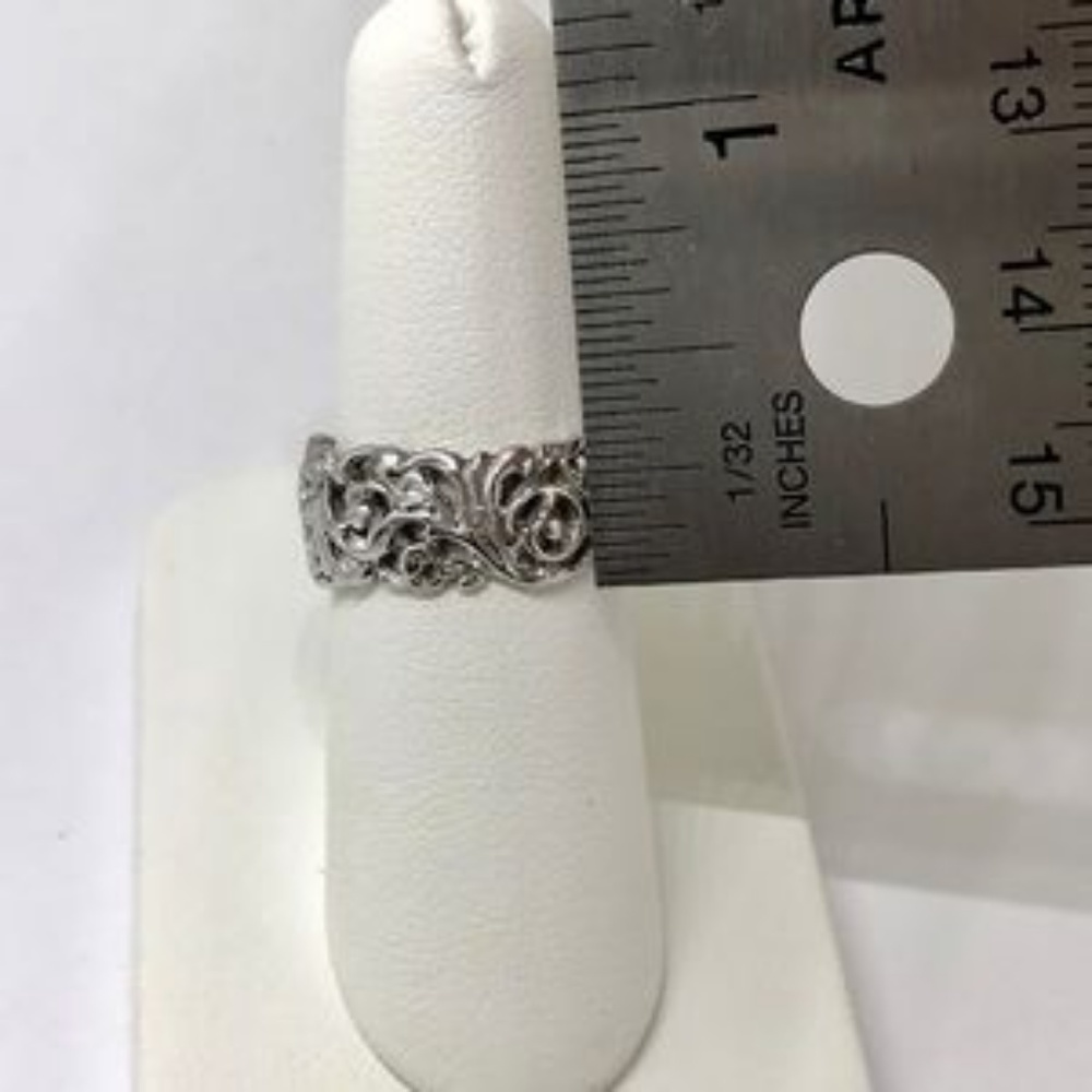 NWT sterling silver .925 filagree band handmade - Picture 3 of 6